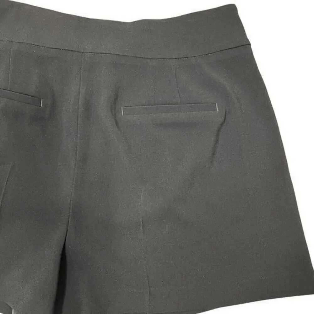 Express Stylist Super High-Rise Shorts Plus Sz 16 Black Pleated Dressy Goth NEW!